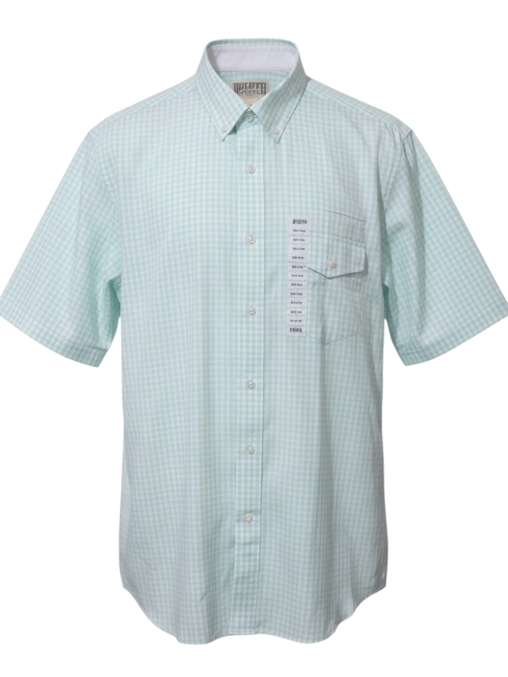 NWT Duluth Trading Mint Green Gingham Plaid Shirt Men M Tall Summer Prep Spring